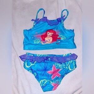 GIRLS toddler bathing suit Disney The Little Mermaid swimsuit bikini
